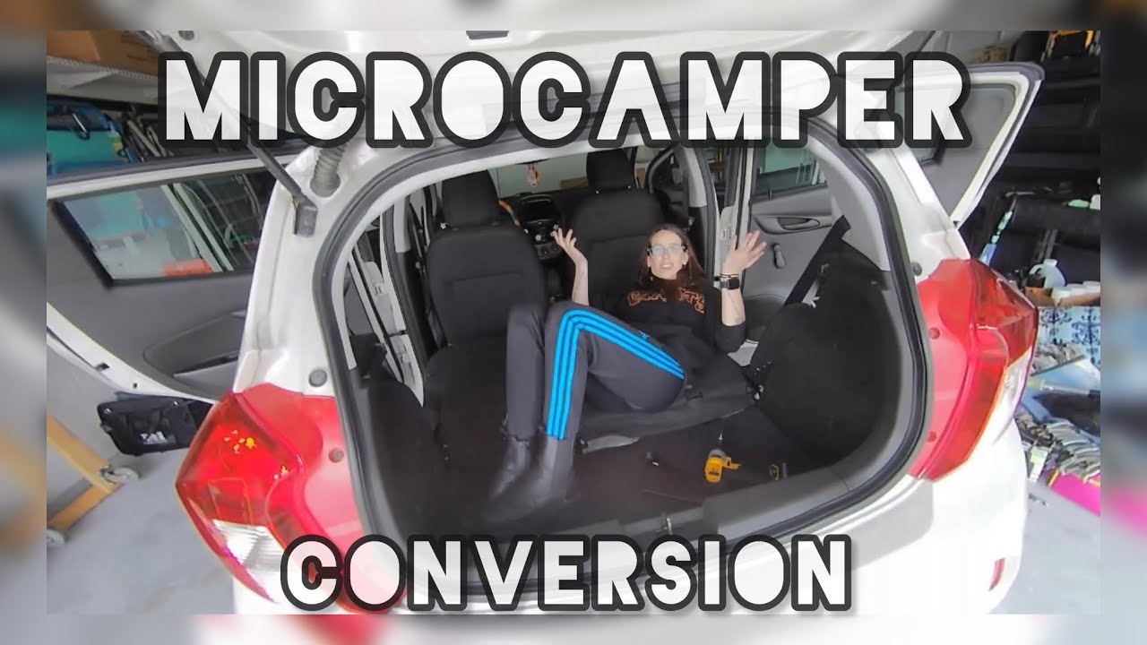 The worlds SMALLEST camper conversion Chevy Spark edition - Part 1‬
