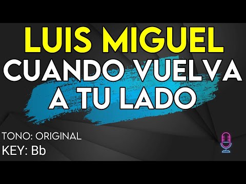 Luis Miguel - Cuando Vuelva A Tu Lado - Karaoke Instrumental