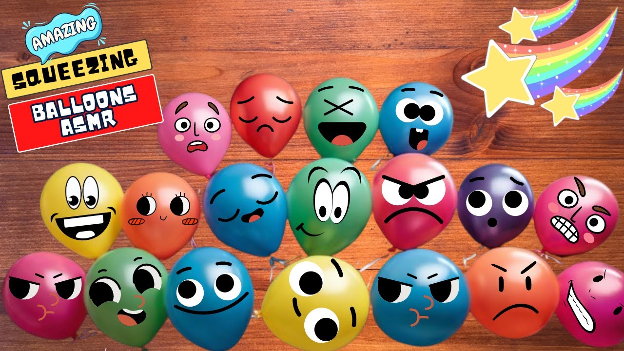 CLEAR SOUND ASMR TICKLE BALLOON | SATISFYING Squeezing Latex Balloons | Tickling Tickle ASMR Balloon