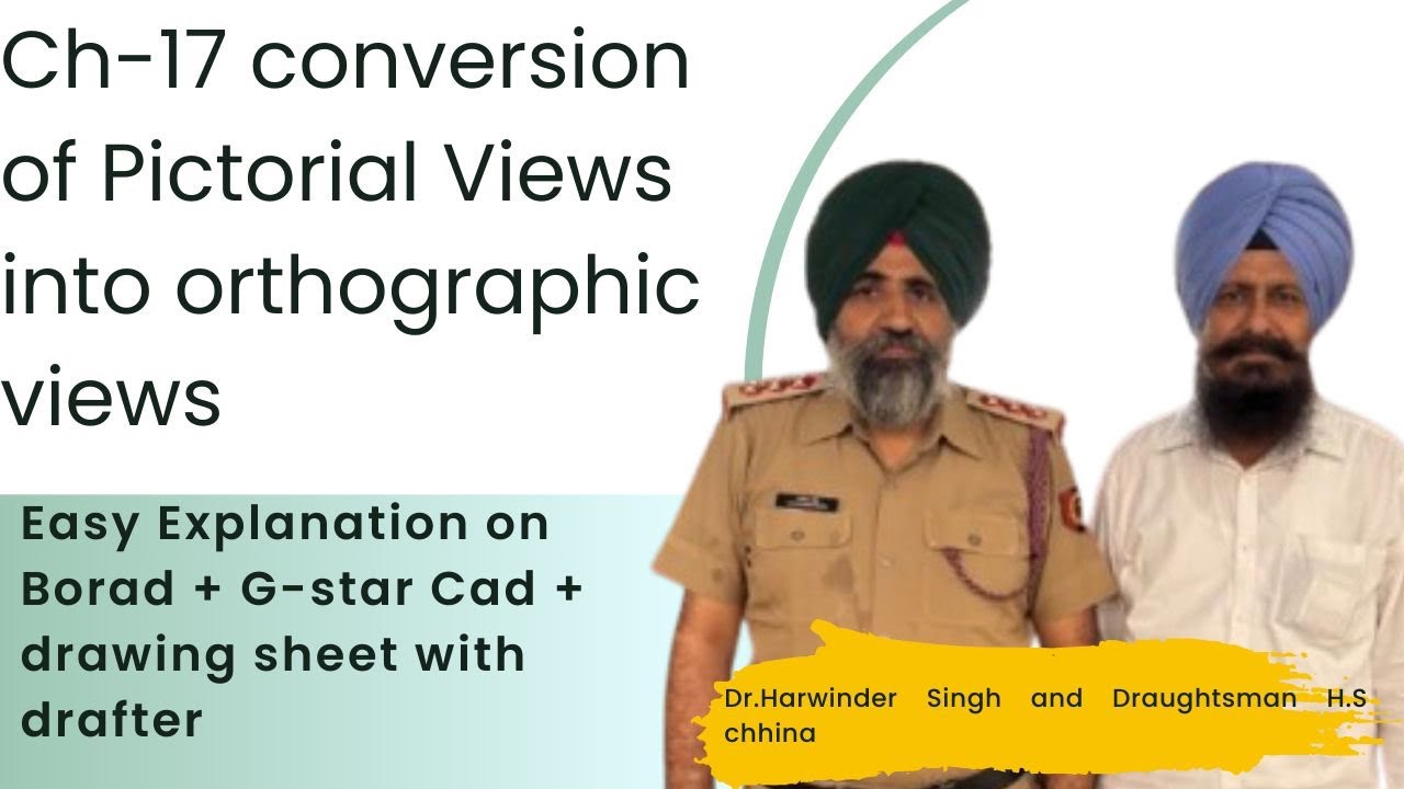 “Ch- 17: Main Conversion of Pictorial to Orthographic Views – Complete Guide by Mr. H.  S. Chhina 