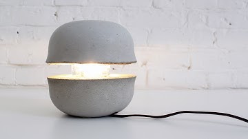 Learn How to Make a Concrete Lamp