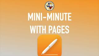 Mini-Minute With Pages Insert Music