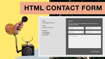 How to Create a Website Contact Form in HTML & CSS | Beginners // Tips from a Self-Taught Developer
