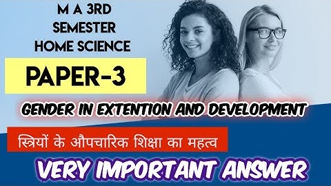🔴Live m.a 3rd semester home science paper-2 // very important class by Nidhi Sharma