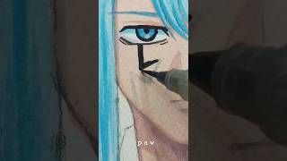 Drawing Abyss Razor🩵 from mashle;magic and muscles #animedrawing  #mashlemagicandmuscles  #shorts