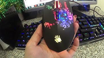 ОБЗОР. МЫШЬ ПРОВОДНАЯ ИГРОВАЯ ЦВЕТНАЯ  А4Tech Bloody A6 /А60 Blazing. BLOODY.COM. КОМПЬЮТЕРНАЯ МЫШЬ.