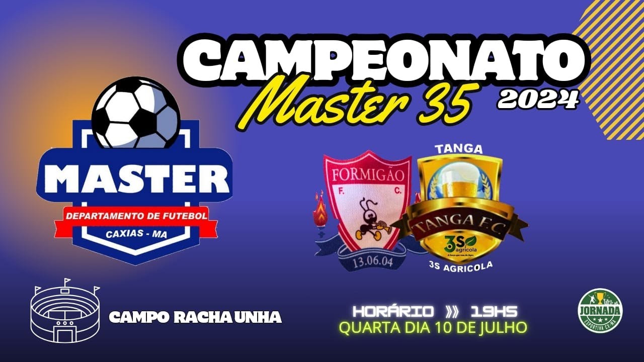 FORMIGÃO 0 X 5 TANGA - 1º RODADA: CAMPEONATO MASTER 2024 - YouTube