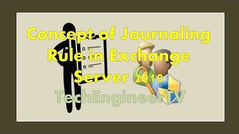 Concept of Journaling Rule in Exchange Server 2010
