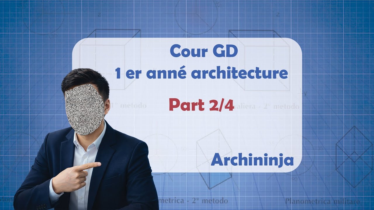 المراجعة الشاملة لمادة الهندسة في الفضاء لطلاب الهندسة المعمارية سنة الأولى -جزء 2/4
