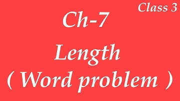 word problem on length , class 3