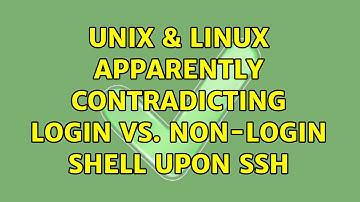 Unix & Linux: Apparently contradicting login vs. non-login shell upon ssh (2 Solutions!!)