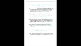 Navy information security relias; Information Security dod test; winter 2023 pdf