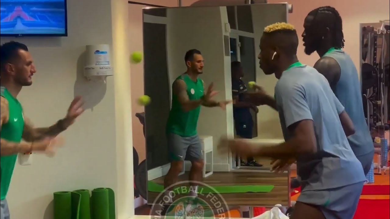 Super Eagles of Nigeria Gym Session in Rwanda - 2025 FIFA World Cup Qualifiers (6 players involved)