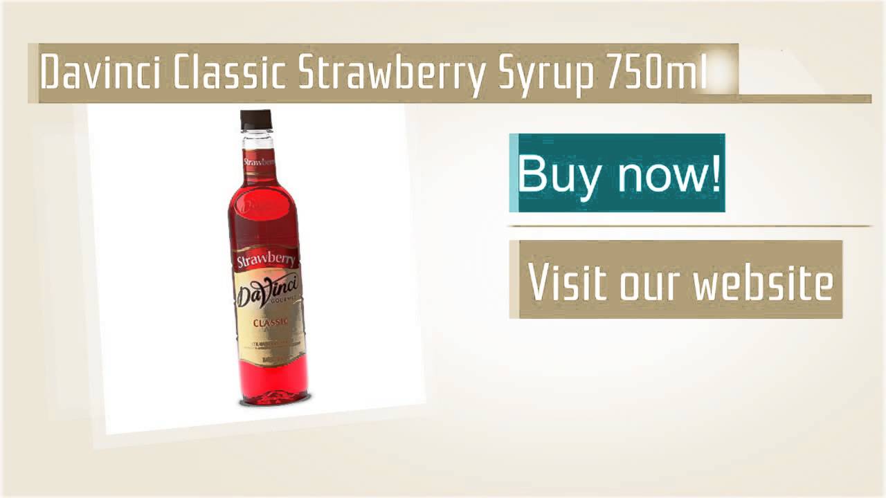 Davinci Classic Strawberry Syrup 750ml