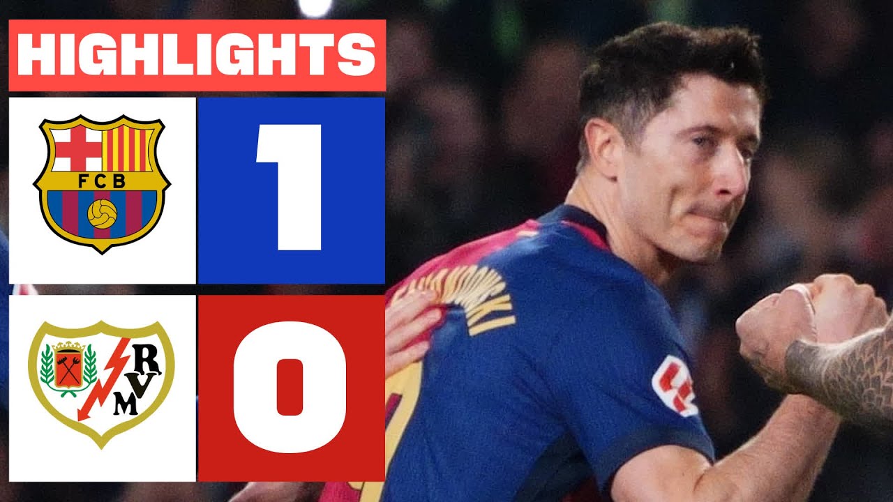 FC BARCELONA 1 - 0 RAYO VALLECANO I RESUMEN LALIGA EA SPORTS - YouTube