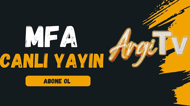 !!MFA CANLI YAYIN