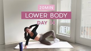 Day 14 - 1 Month Pilates Plan // 20MIN Lower Body Sculpt // leg + booty burn