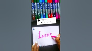 😍😍Calligraphy Lettering "Lucas"😍😍 #shorts #ytshorts #calligraphy #lettering #handlettering #cursive