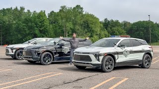 Police Chase Using Chevy Blazer EV PPVs! Full Tour, First Drive, & Ripping This Electric Police Car