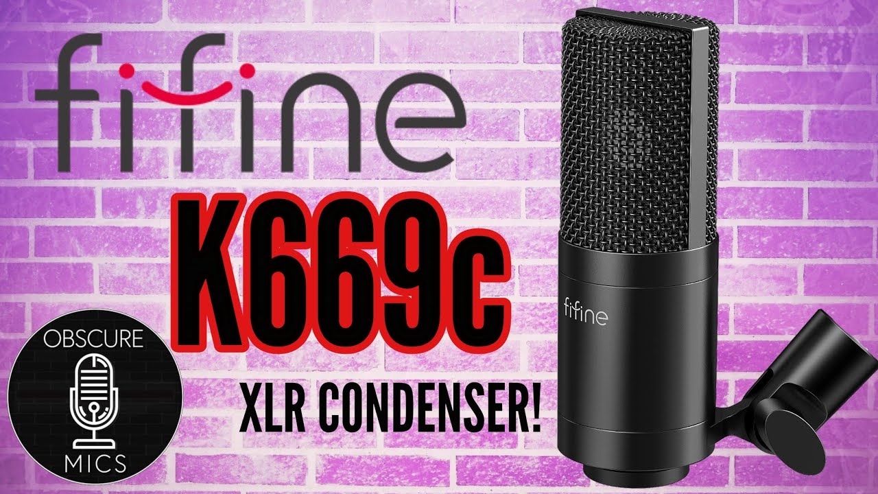 FiFine K669C XLR Condenser Mic Test / Review (vs K669D, AT2020