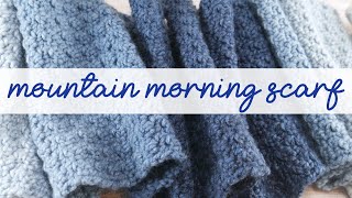 EASY & Beautiful Scarf! (Mountain Morning Crochet Scarf)