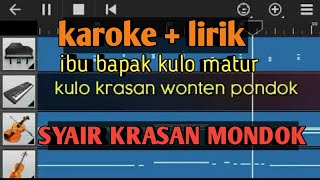 Krasan Mondok,Karoke   lirik Paduan suara #laguSantriViral