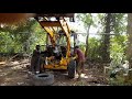 Removing JCB engine without crane, danger, perkins engine