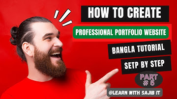 How to Create a Free Professional Portfolio Website Bangla Tutorial part 5