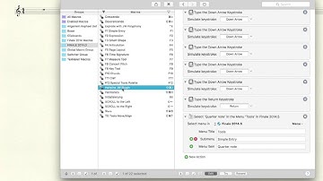 Workflow in Finale (Music Notation Software)