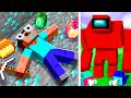 MINECRAFT BUT IT'S VERY CURSED AMONG US | FUNNY LUCKY COMPILATION TO BE CONTINUED - NOOB VS PRO BEST