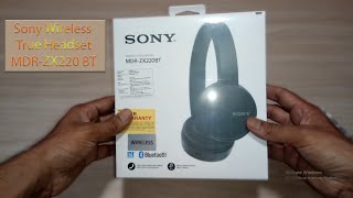 Sony MDR-ZX220BT Wireless Bluetooth Headphone with Mic (Black