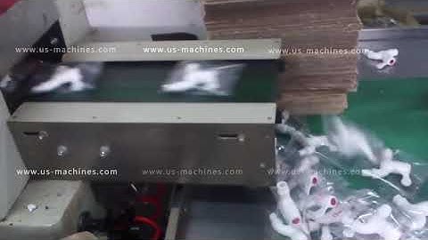 Automatic faucet horizontal pillow type bag filling wrapping sealing packing line