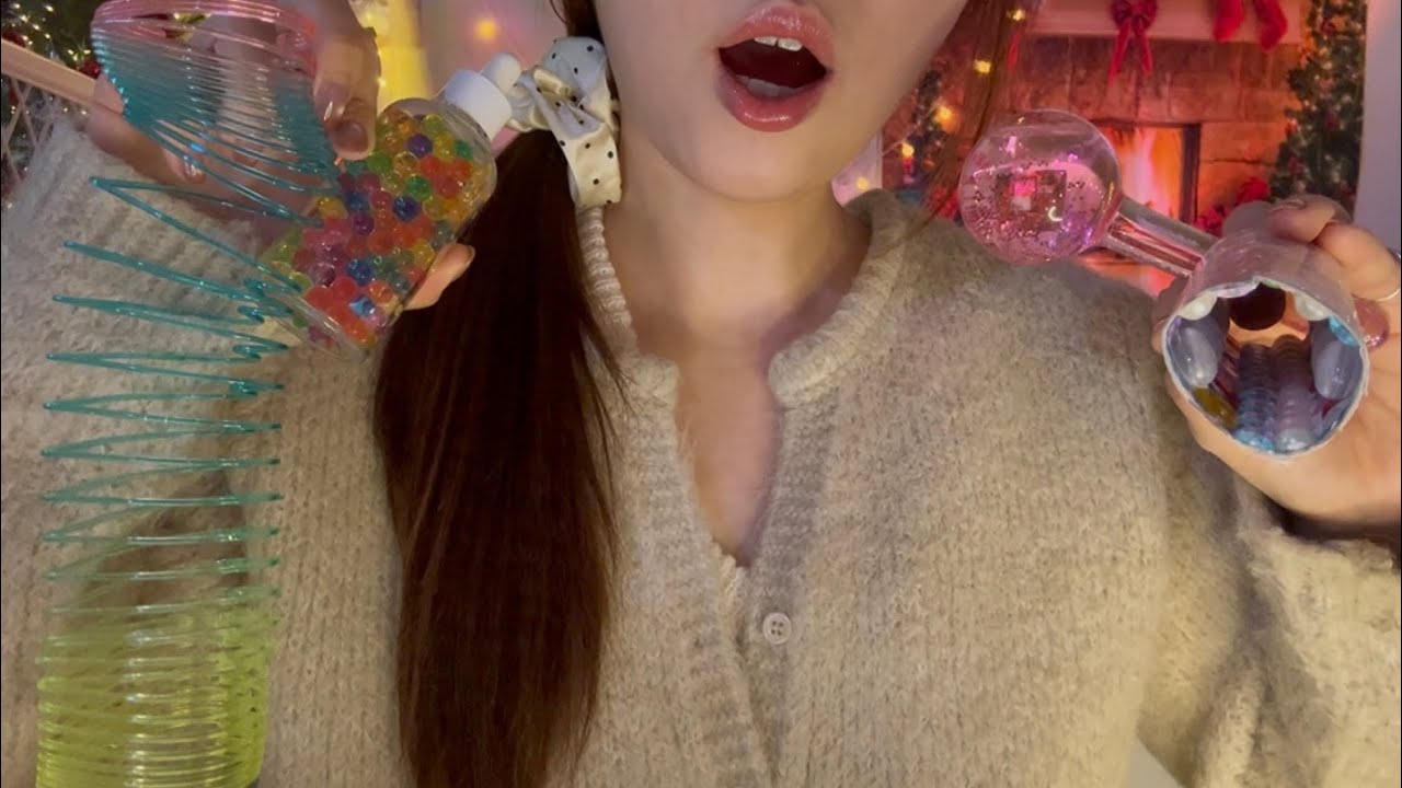 ASMR🌈 알록달록 시각적 트리거와 쫀득한 말소리 