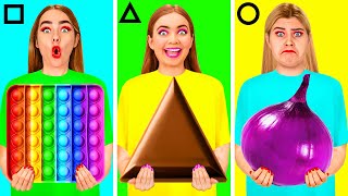 Геометрический Челлендж с Едой | Смешные Ситуации с Едой с RaPaPa Challenge