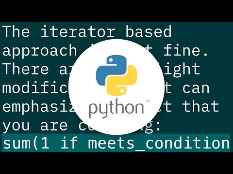 What is a good way to do countif in Python