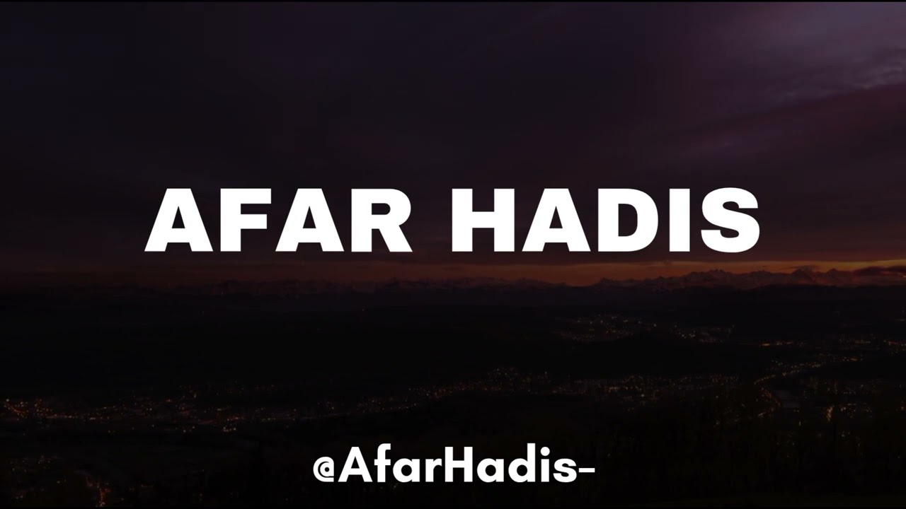 Afar Hadis - Un précieux conseil de notre cheikh avant de quitter ce monde