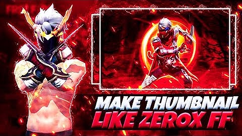 HOW TO MAKE THUMBNAIL LIKE @ZeroxFF ❤|| PACK LINK IN DESCRIPTION 🔗|| THUMBNAIL TUTORIAL#vijaygfx