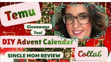 🎅🎁My Temu DIY Advent Calendar Collab & Giveaway (CLOSED!)🎁🎅 #temu #christmas #adventcalendar