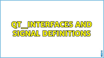 QT_INTERFACES and signal definitions (2 Solutions!!)