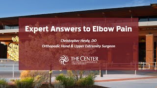 Expert Answers to Elbow Pain - Recorded Webinar