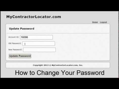 Change Password