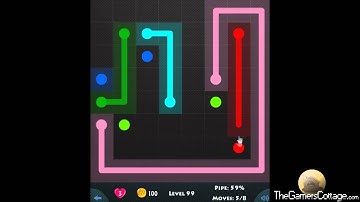Flow Game Level - 399 [8x8] Mania Connect the Dots