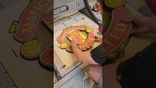Making a MANCHESTER UNITED logo out of RESIN! - Part 3 #resin #resinart #diy #manchesterunited #art
