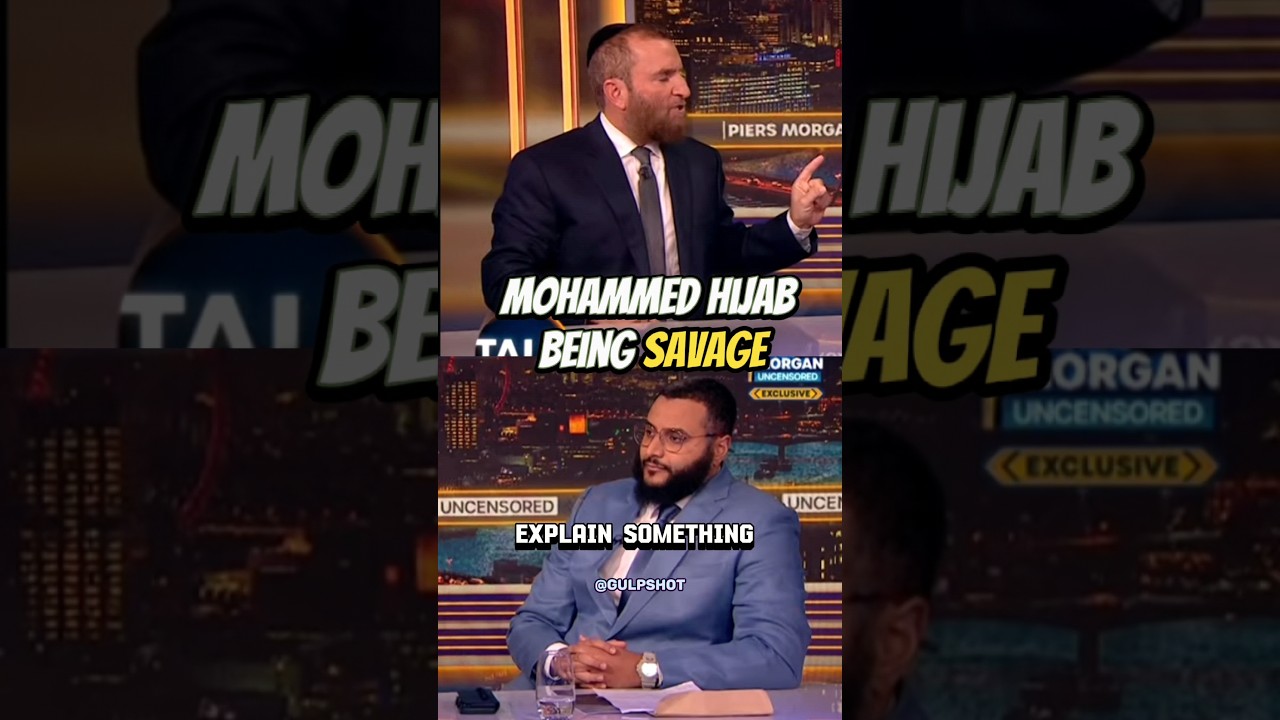 Mohammed Hijab Being Savage to Rabbi Shmuley on Piers Morgan Uncensored #shorts