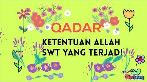 ARTI QADHA DAN QADAR