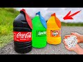 Coca Cola, Sprite, Fanta &amp; Mentos vs Giant Balloons!