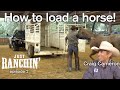 How to load a horse in the trailer with Craig Cameron - Just ranchin 2