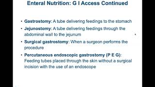 Chapter 5 Enteral and Parenteral Nutrition Support