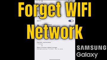 Samsung Galaxy - How to Forget Wifi Network Connection [Guide]