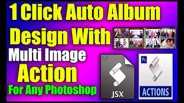 Auto Album Design Action in photoshop | wedding album auto action  | Auto album making action |